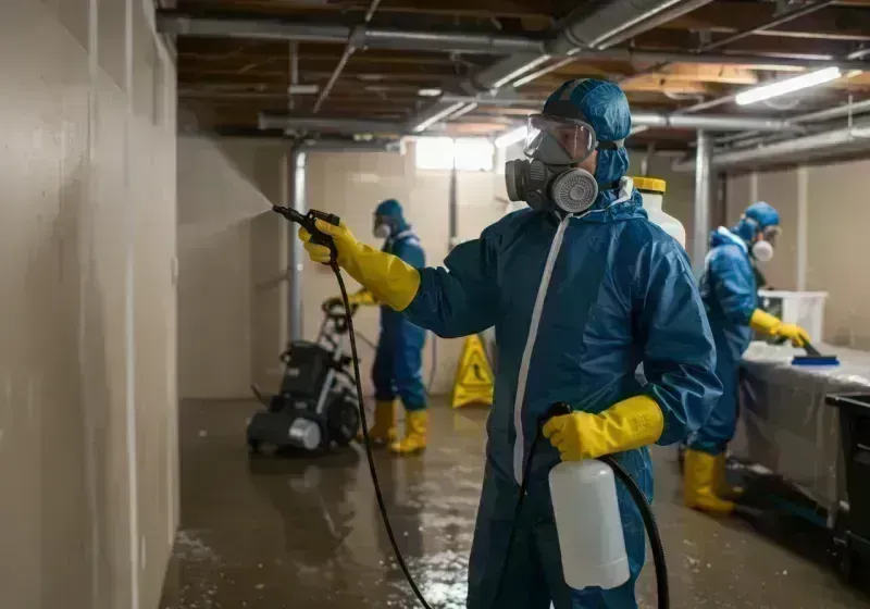 Basement Sanitization and Antimicrobial Treatment process in Oatfield, OR